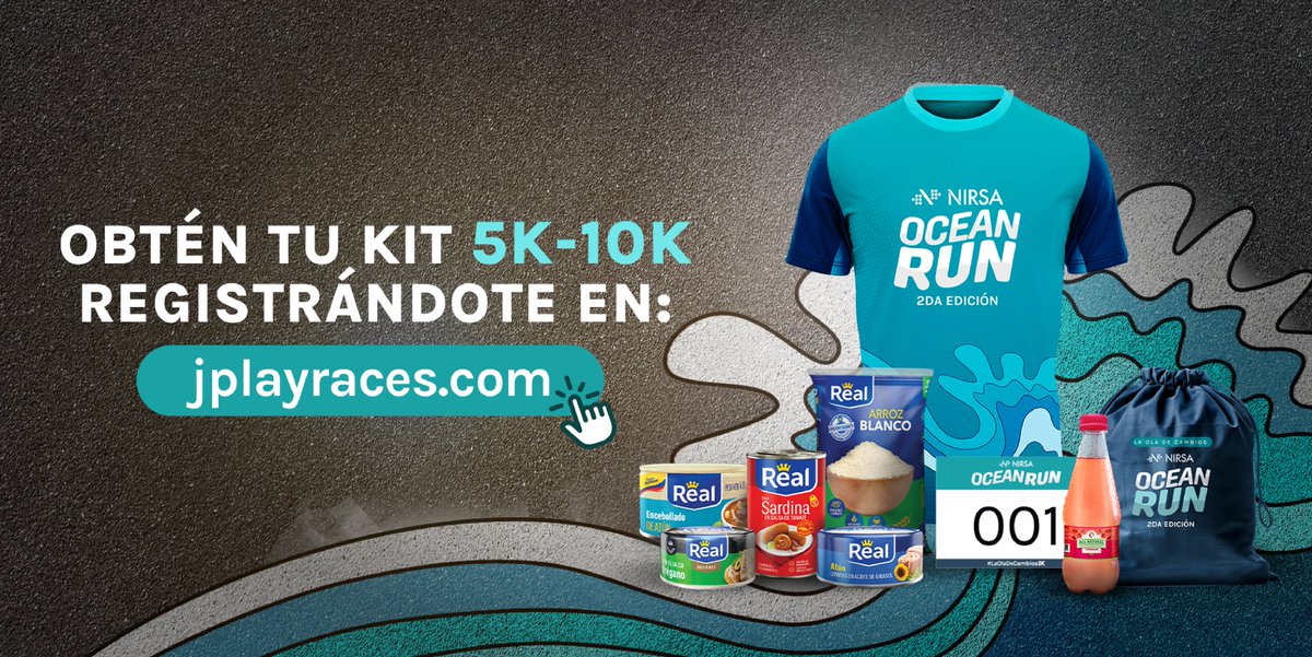 🎽 Tu kit de la #NIRSAOceanRun incluye camiseta, mochila con productos, bebida, número y chip.
📅 Corre este 29 de junio en 5K o 10K por un océano más limpio.
🎁 Premios + sorteos para participantes.

Inscríbete 👉 jplayraces.com/event/oceanrun/