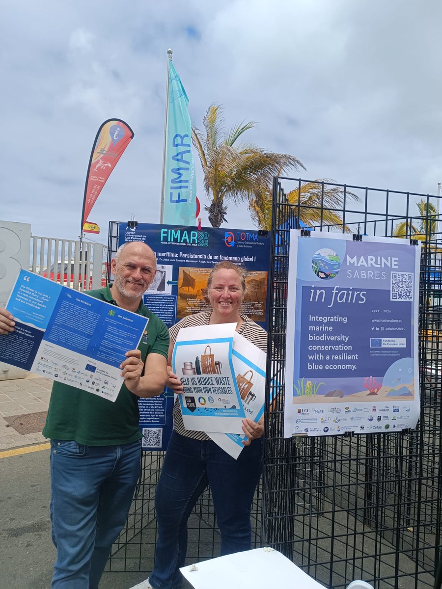 LifeWatchERIC's tweet image. So it begins! 🪸 🐟 🐙 

👉 We are at #FIMAR2025, #GranCanaria, co-organising a #MarineSABRESinFAIRS event with @ECOAQUA_ULPGC 

👉 Learn how our we are fostering #ecotourism and🐋 a #marine #biological #corridor 🐟 between Azores, Madeira and Canary archipelagos!
@MarineSABRES