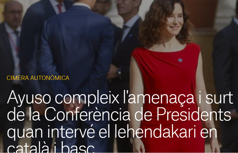 Aquesta pallassa no és una excepció a espanya és el resultat de segles de menyspreu contra el nostre poble. Segles de dictadures com quan ens van enviar les seues forces armades per impedir el 1rdOctubre i que crearem la nostra democràcia. Res a fer a espanya.
INDEPENDÈNCIA !!!!