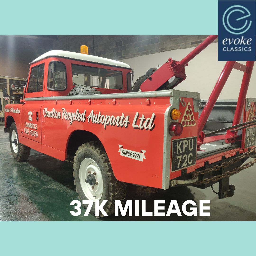 EvokeClassics's tweet photo. LIVE AT AUCTION
1965 Land Rover Series IIA Recovery Vehicle
https://t.co/kA7JQM85eP
Subject to body off restoration in 2018
Just 37k miles - believed to be genuine
Red with black interior
MOT May 2026
Large history file
#LandRoverSeriesII #Landrover #SeriesII #RecoveryTruck https://t.co/XBQXILy24W