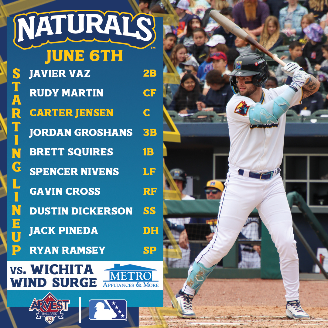 Northwest Arkansas Naturals (@nwanaturals) on Twitter photo It’s a Fireworks Friday at Arvest Ballpark!
🆚 Wichita Wind Surge
💪 Ryan Ramsey
🕖 7:05 PM
📍 Springdale, AR
🏟️ Arvest Ballpark
🎙️ <a href="/ShawnMurnin/">Shawn Murnin</a>
📻 milb.com/northwest-arka…
📺 ballysports.com and MiLB.TV It’s a Fireworks Friday at Arvest Ballpark!
🆚 Wichita Wind Surge
💪 Ryan Ramsey
🕖 7:05 PM
📍 Springdale, AR
🏟️ Arvest Ballpark
🎙️ <a href="/ShawnMurnin/">Shawn Murnin</a>
📻 milb.com/northwest-arka…
📺 ballysports.com and MiLB.TV