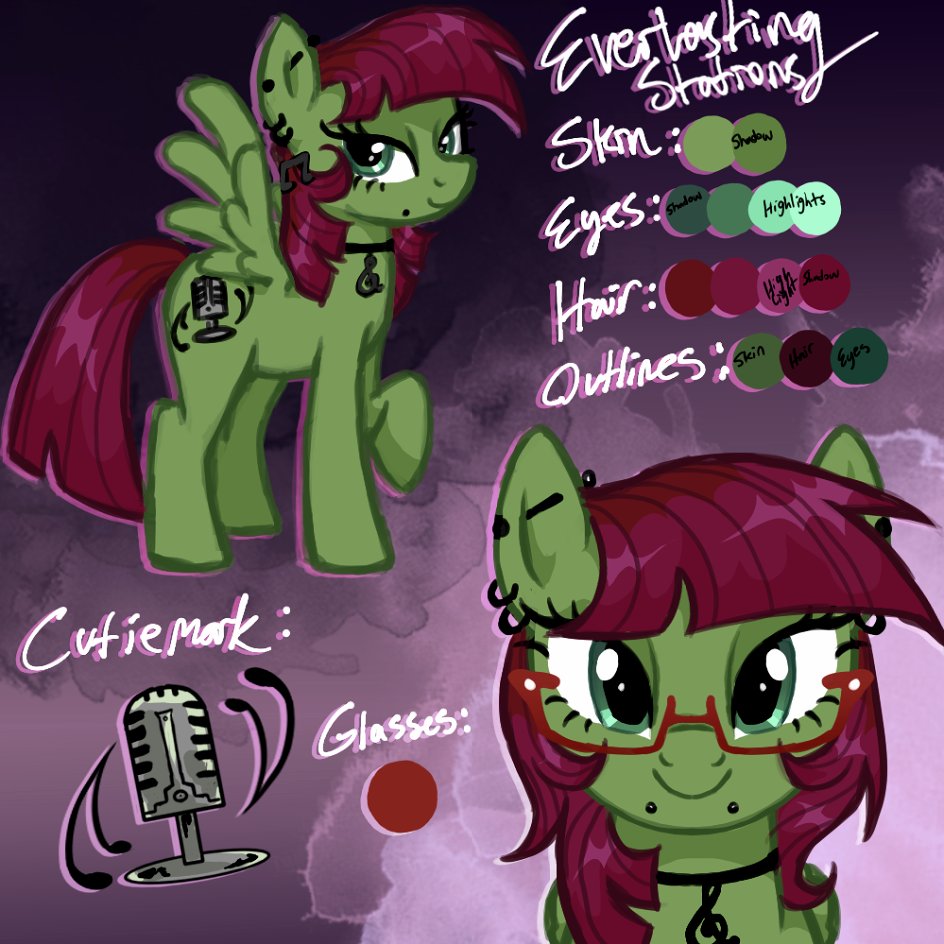 EvrlstngStat0ns's tweet image. Finished my first ever ref sheet for my OC 🎉🎉
Hopefully this helps if anyone ever wants to draw her 💚