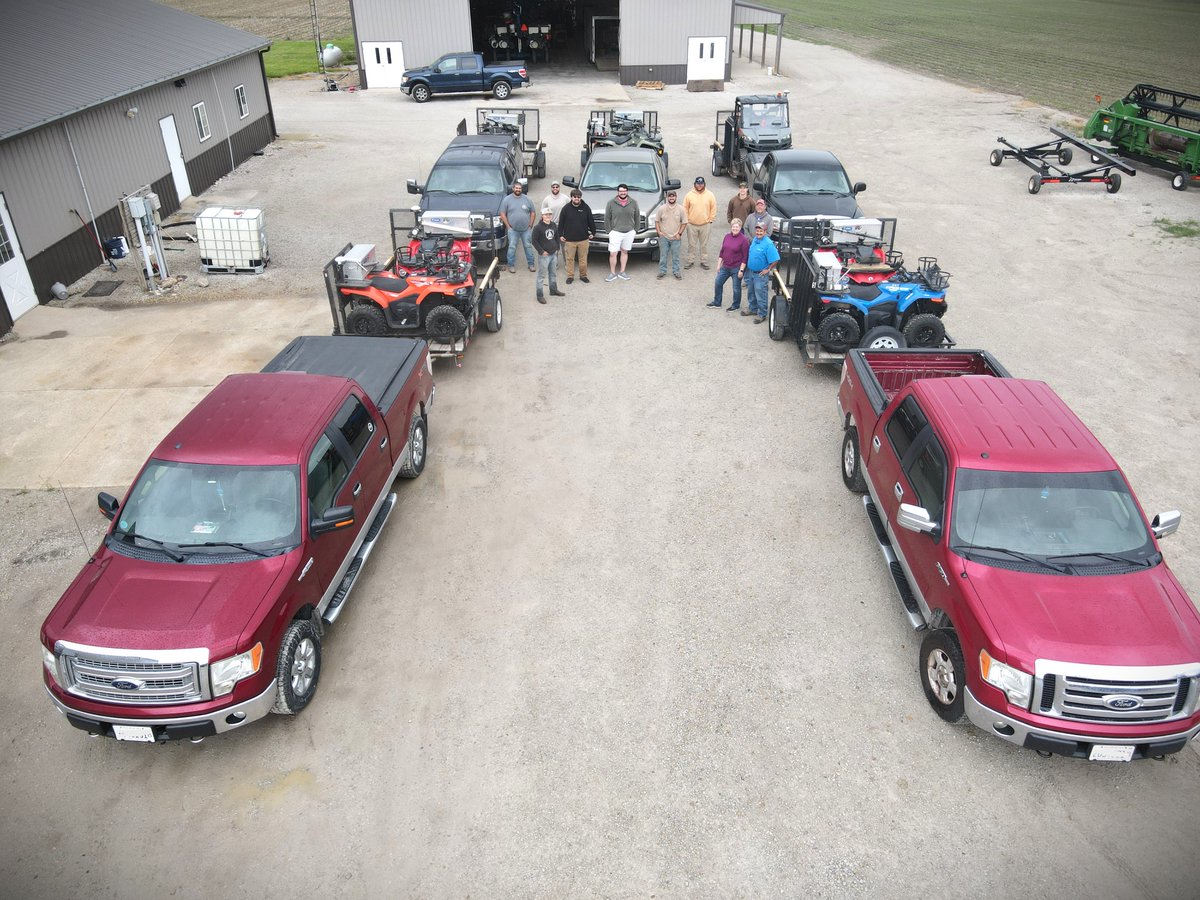 Using the rain delay as a chance to get some tiding up done to the fleet and campus before we get back to soil testing next week.