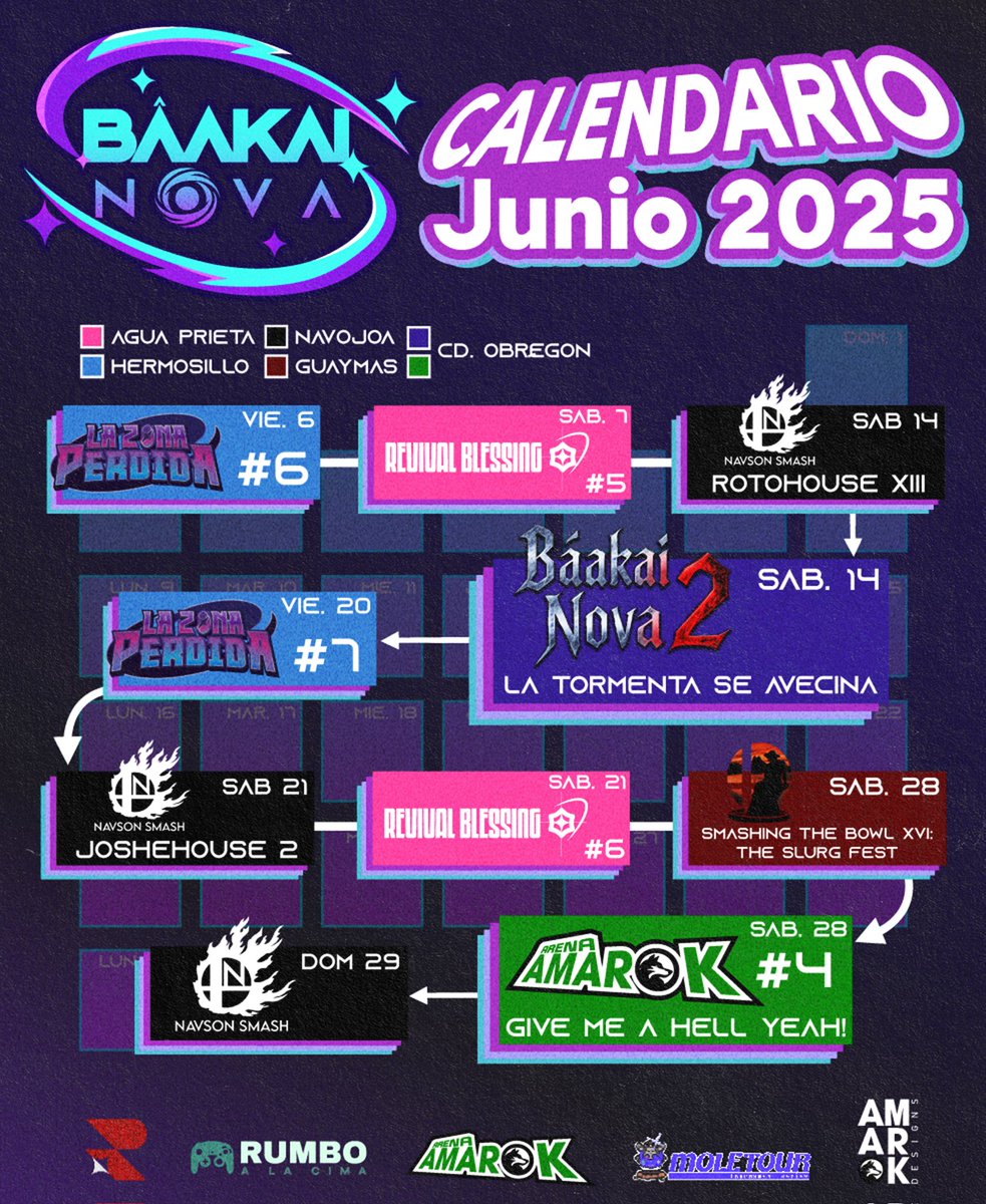 BÁAKAI ★ ɴ ᴏ ᴠ ᴀ (@baakai_nova) on Twitter photo 「 ✦ 𝗧𝗢𝗥𝗡𝗘𝗢𝗦 ⌇𝗝𝗨𝗡𝗜𝗢 𝟮𝟬𝟮𝟱 ✦ 」
☆ Les traemos de vuelta los torneos del mes🤜
⭐ Recordatorio especial de que el próximo sábado 14 será la segunda edición de nuestro torneo BKN 🗣️
☆🎨 <a href="/WolffenMcFly/">WolffenMcFly!</a> 「 ✦ 𝗧𝗢𝗥𝗡𝗘𝗢𝗦 ⌇𝗝𝗨𝗡𝗜𝗢 𝟮𝟬𝟮𝟱 ✦ 」
☆ Les traemos de vuelta los torneos del mes🤜
⭐ Recordatorio especial de que el próximo sábado 14 será la segunda edición de nuestro torneo BKN 🗣️
☆🎨 <a href="/WolffenMcFly/">WolffenMcFly!</a>