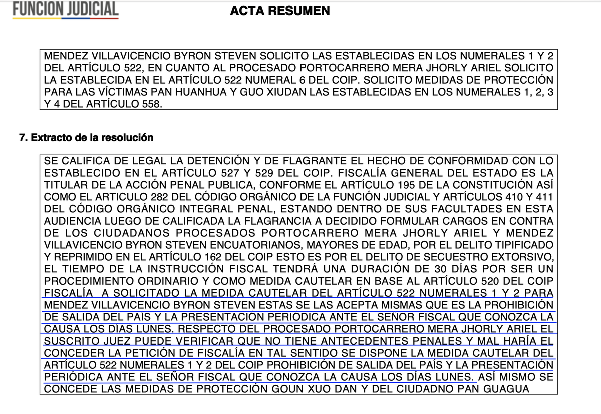 fabriciovelav's tweet image. Casi siempre nos enfocamos en las decisiones insólitas de los jueces y descuidamos el rol de otras instituciones.

Resulta que el 31 de mayo, en la audiencia de calificación de flagrancia, Fiscalía pidió medidas cautelares alternativas a la prisión preventiva para este sujeto:…