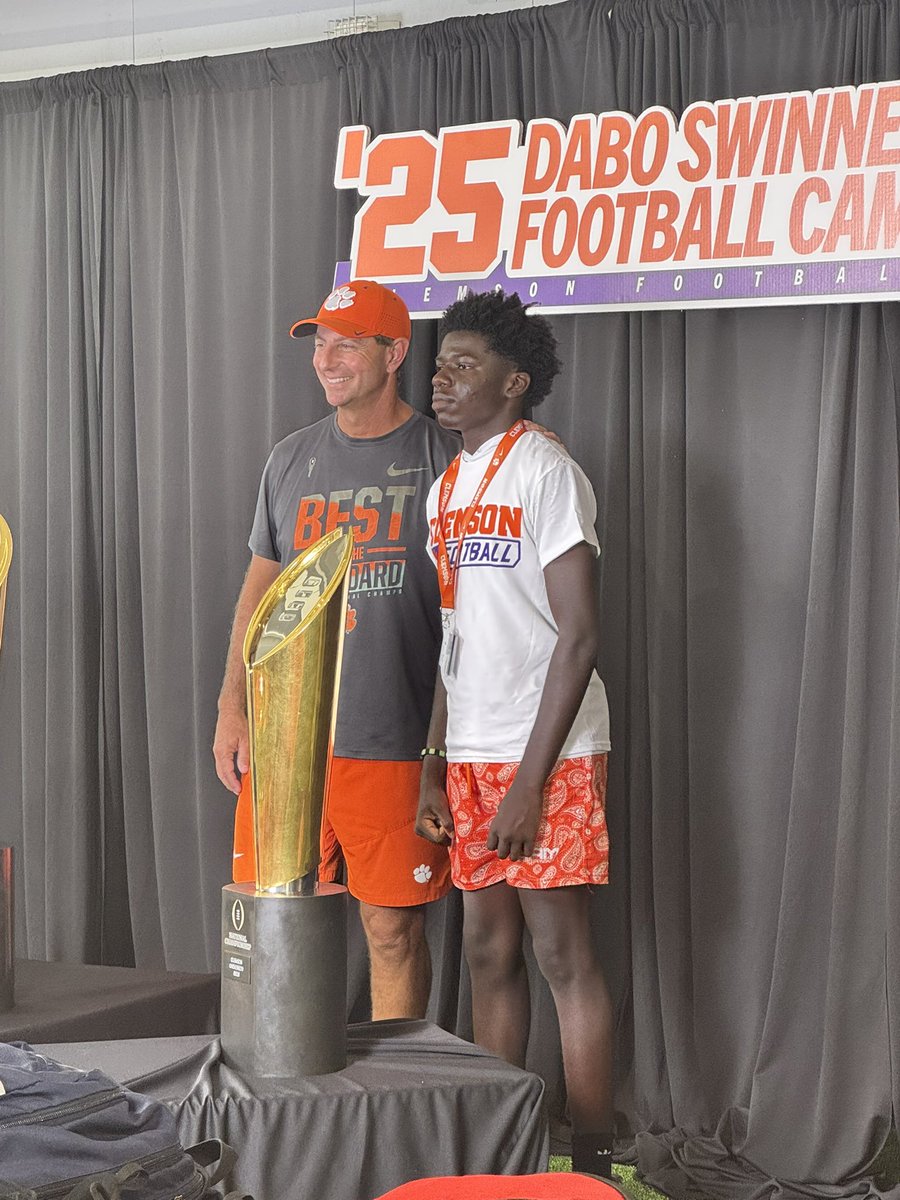 Ready to work this weekend at <a href="/ClemsonFB/">Clemson Football</a> camp <a href="/Coach_Grisham/">Tyler Grisham</a> <a href="/Coach_TomAllen/">Coach Tom Allen</a> <a href="/Noah_Villalona/">Noah Villalona</a> <a href="/CUCoachReed/">Michael Reed</a> <a href="/joshjwall16/">Josh Wall</a> <a href="/Clements_TJC/">Tyler Clements</a> <a href="/RecruitGeorgia/">Recruit Georgia</a> <a href="/On3Recruits/">On3 Recruits</a> <a href="/gobigrecruiting/">Go Big Recruiting</a> <a href="/NEGARecruits/">Northeast Georgia Recruits</a> <a href="/PrepRedzoneNext/">Prep Redzone 𝙉𝙀𝙓𝙏 🏈</a> <a href="/AlPopsFootball/">𝐀𝐋 𝐏𝐨𝐩𝐬</a> <a href="/RustyMansell_/">Rusty Mansell</a>