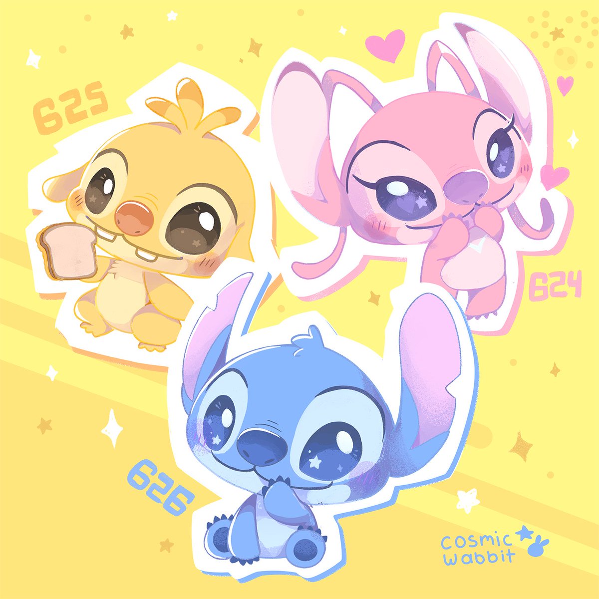 Aprovechando que ahora se habla mucho de Lilo y Stitch queria dibujar algunos de los ''primos'' que salen en la serie, mi favorito es Reuben ✨