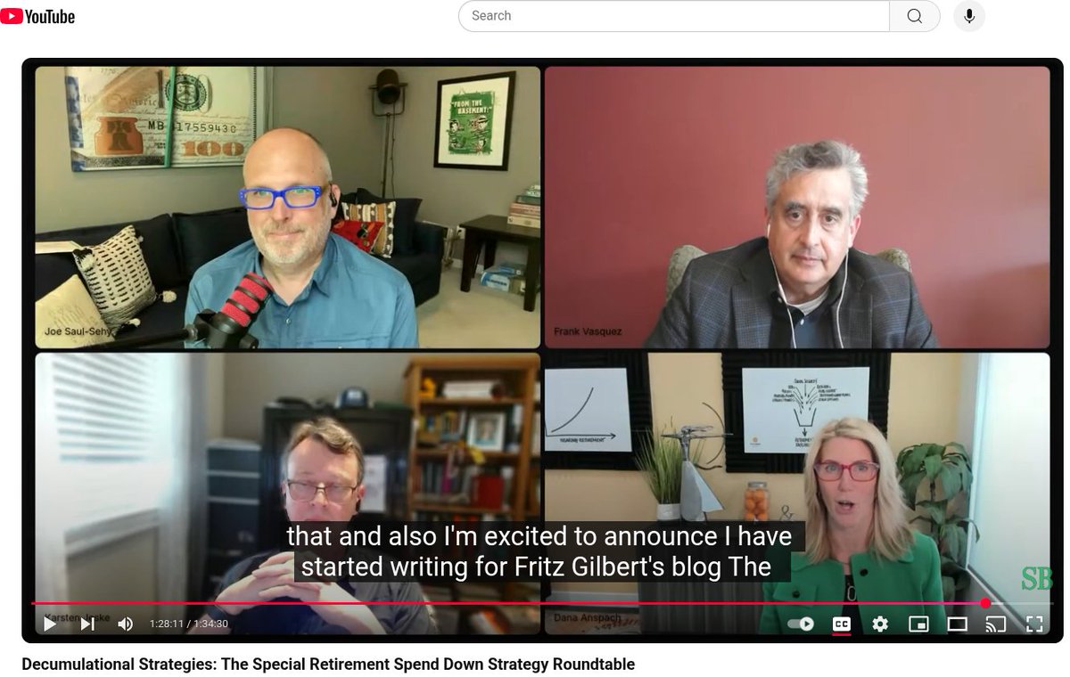 RetirementManifesto (@retiremanifesto) on Twitter photo Smiling.
Great job with the shout-out, Dana <a href="/moneyover55/">Dana Anspach</a> - great to have you on The Retirement Manifesto team!
Loved the YT video (link below) with <a href="/SBenjaminsCast/">Stacking Benjamins</a> <a href="/AverageJoeMoney/">Joe Saul-Sehy</a> <a href="/ErnRetireNow/">Karsten Jeske, PhD, CFA - EarlyRetirementNow.com</a> and Frank Vasquez.
youtube.com/watch?v=Pg9i-T… Smiling.
Great job with the shout-out, Dana <a href="/moneyover55/">Dana Anspach</a> - great to have you on The Retirement Manifesto team!
Loved the YT video (link below) with <a href="/SBenjaminsCast/">Stacking Benjamins</a> <a href="/AverageJoeMoney/">Joe Saul-Sehy</a> <a href="/ErnRetireNow/">Karsten Jeske, PhD, CFA - EarlyRetirementNow.com</a> and Frank Vasquez.
youtube.com/watch?v=Pg9i-T…