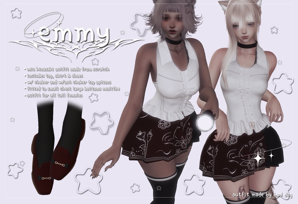 ⪩⪨꙳⋆ emmy outfit is out now on my ko-fi ! ~~    

✣ PUBLIC RELEASE: 11/01/25    

ko-fi.com/s/51f7821936