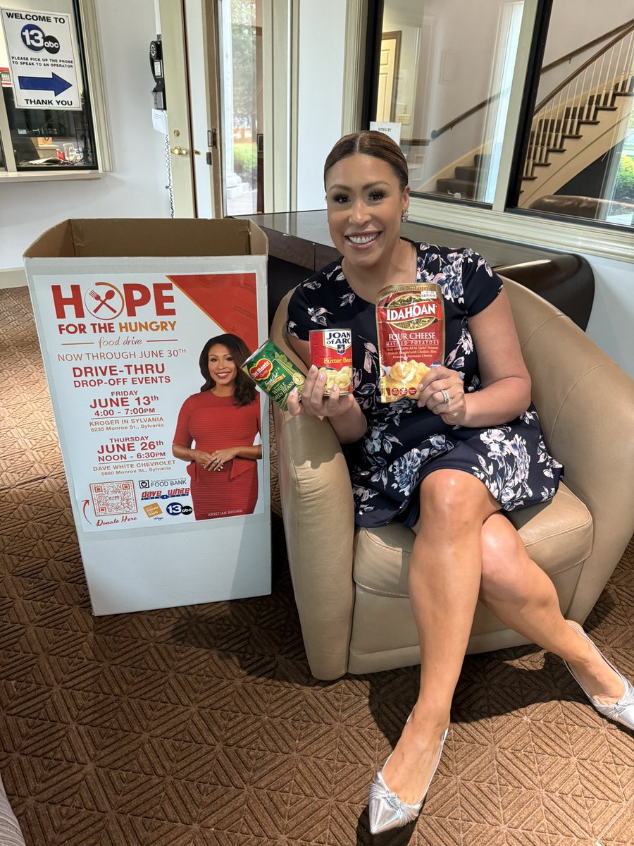 KristianBrown's tweet photo. THANK YOU to those already giving to Hope for the Hungry! 🧡
This weekend—check your pantry, grab a few extras &amp; join us Friday (4-7pm) at Kroger Monroe/Sylvania for our first Drive-Thru Drop-Off.
Let’s feed hope together! #HopeForTheHungry https://t.co/84RYX4R9II