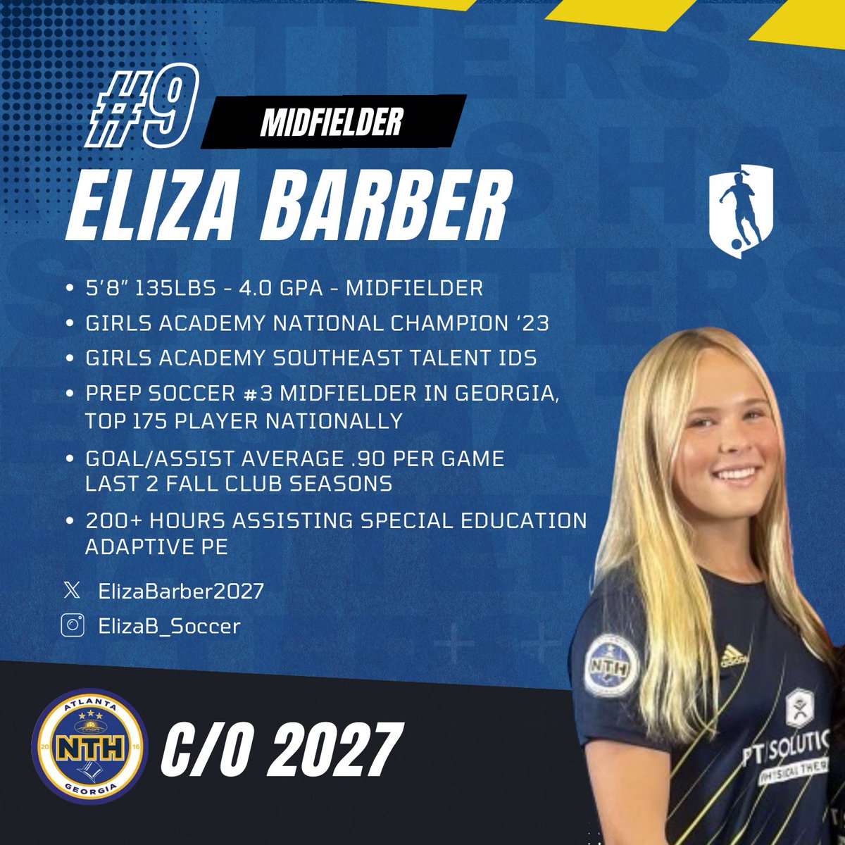 Tophat 08 Gold GA (@tophat08ga) on Twitter photo 🚨 Player Spotlight: Eliza Barber
🎯 Midfielder |Tophat 08 Gold
Smart, technical, and composed — Eliza’s passing and control make her a key part of the midfield heading into playoffs.
📲 <a href="/ElizaBarber2027/">Eliza Barber</a>
<a href="/ImYouthSoccer/">ECNL/GA/Recruiting/College Soccer</a> <a href="/PrepSoccer/">Prep Soccer ⚽️</a> <a href="/TopDrawerSoccer/">TopDrawerSoccer</a>
#2027Recruits #SummerPlayoffs 🚨 Player Spotlight: Eliza Barber
🎯 Midfielder |Tophat 08 Gold
Smart, technical, and composed — Eliza’s passing and control make her a key part of the midfield heading into playoffs.
📲 <a href="/ElizaBarber2027/">Eliza Barber</a>
<a href="/ImYouthSoccer/">ECNL/GA/Recruiting/College Soccer</a> <a href="/PrepSoccer/">Prep Soccer ⚽️</a> <a href="/TopDrawerSoccer/">TopDrawerSoccer</a>
#2027Recruits #SummerPlayoffs