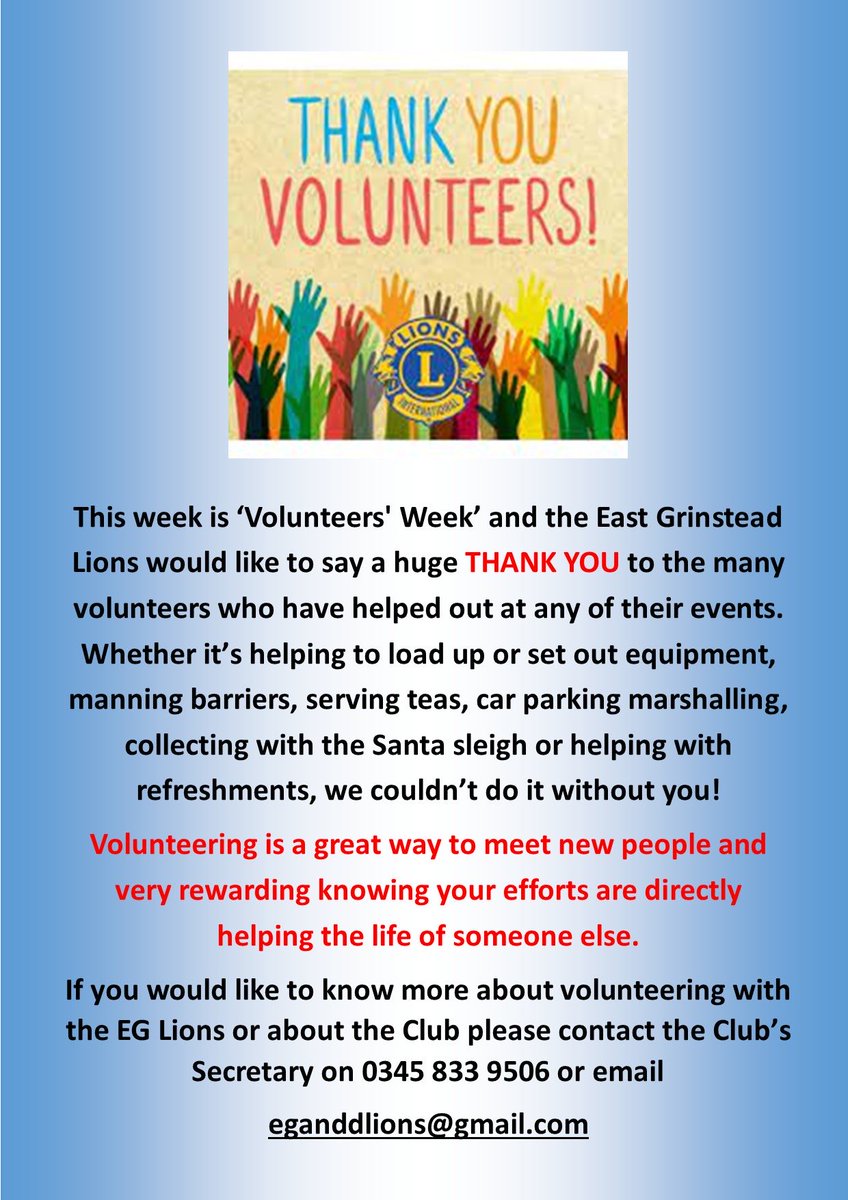 East Grinstead Lions Club (@grinstead_lions) on Twitter photo 