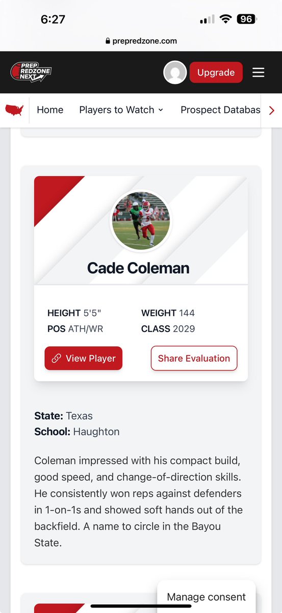 Cade Coleman (@hitman5_) on Twitter photo Greatful to receive PRZ series in DFW, Thankful for the feedback and the opportunity to get my name out
#prepredzone #highschoolfootball #runningback <a href="/247recruiting/">247Sports Recruiting</a> <a href="/fitnesskingWash/">Devin Washington</a> <a href="/LAFootballMagTV/">Louisiana Football Magazine</a> <a href="/TopRecruits_FB/">Top Recruits</a> @On3Recruits Greatful to receive PRZ series in DFW, Thankful for the feedback and the opportunity to get my name out
#prepredzone #highschoolfootball #runningback <a href="/247recruiting/">247Sports Recruiting</a> <a href="/fitnesskingWash/">Devin Washington</a> <a href="/LAFootballMagTV/">Louisiana Football Magazine</a> <a href="/TopRecruits_FB/">Top Recruits</a> @On3Recruits