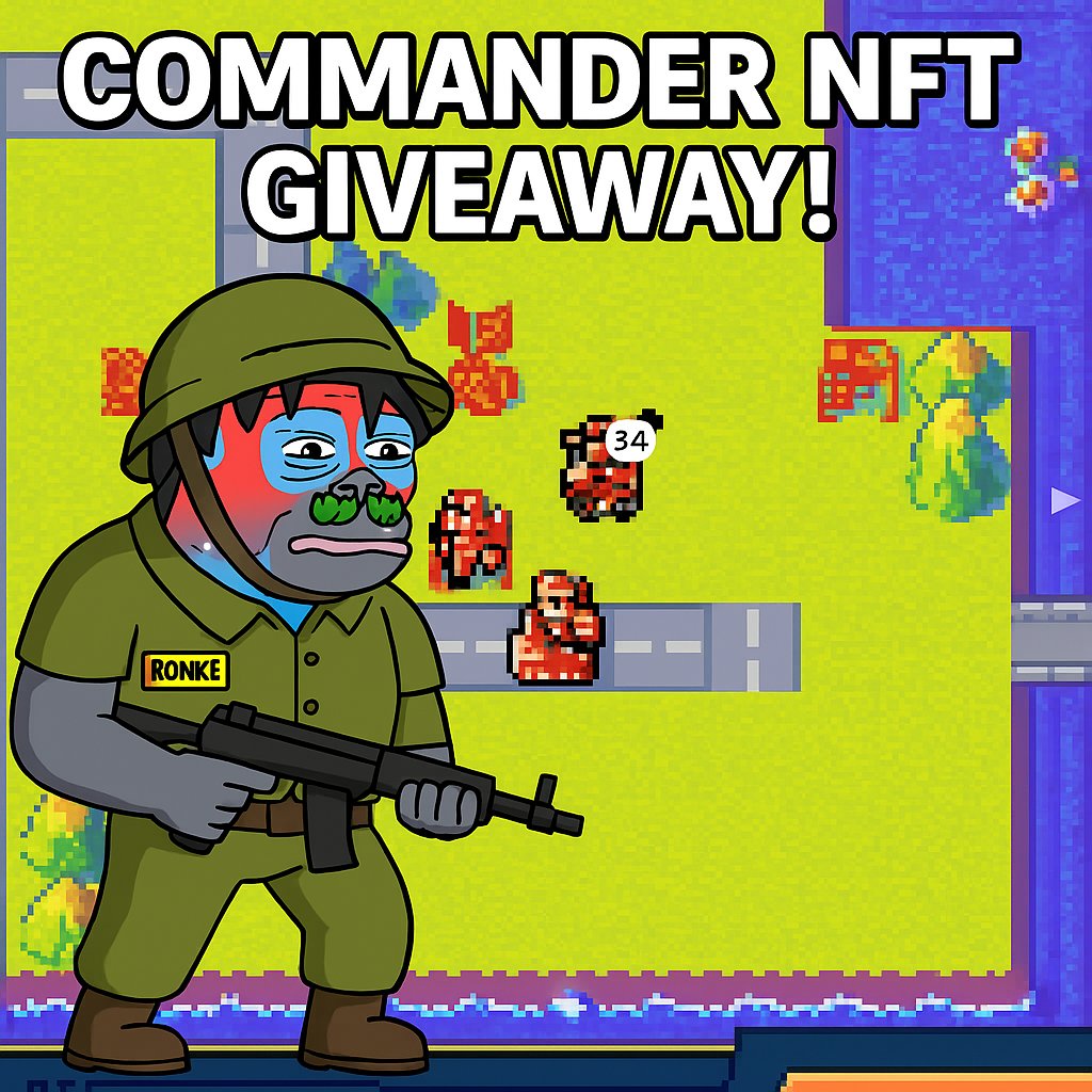🚨Time to give back to the community!🚨

I will be giving out 10 <a href="/cmdr_onchain/">Commander</a> nfts to 10 lucky people! (1 per winner) how to join:👇

🪖follow <a href="/unsung_genius/">Paldoggy ⚡️</a> + <a href="/ImMoa42/">Moa</a> + <a href="/cmdr_onchain/">Commander</a> 
🪖like, retweet, and tag 3 friends
🪖comment your ronin address 

👉winners will be randomly