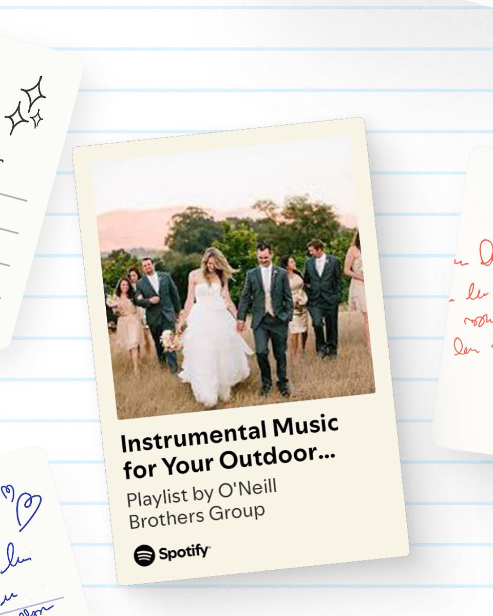 A perfect mix for your outdoor wedding. Fresh air, fresh love. Enjoy these beautiful songs on your special day! ❤️

🎶 linktr.ee/listenobg