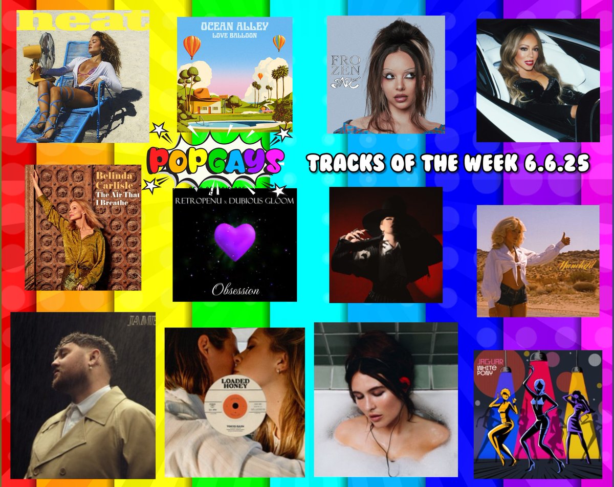 PopGays's tweet image. Here are our #tracksoftheweek. There are a couple of covers from @belindacarlisle &amp;amp; @jadethirlwall. The return of @RitaOra &amp;amp; @MariahCarey Plus some newbies!
#NewMusicFriday 
youtube.com/playlist?list=…