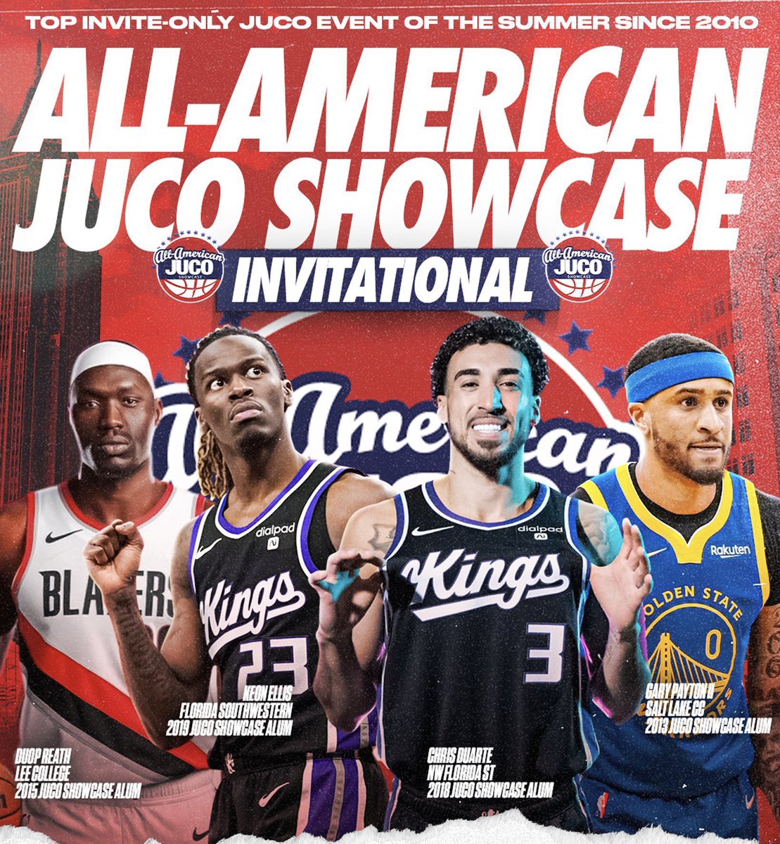 JucoRecruiting.com (@jucorecruiting) on Twitter photo The All-American <a href="/JUCOShowcase/">JUCO Showcase</a> Invitational will get underway July 12-13 in Atlanta.
Here are some our event alums who played or are playing in the NBA. Can’t wait to see who’s next!
Keon Ellis - FSW
Duop Reath - Lee College
Gary Payton II - Salt Lake
Nae'Qwan Tomlin - The All-American <a href="/JUCOShowcase/">JUCO Showcase</a> Invitational will get underway July 12-13 in Atlanta.
Here are some our event alums who played or are playing in the NBA. Can’t wait to see who’s next!
Keon Ellis - FSW
Duop Reath - Lee College
Gary Payton II - Salt Lake
Nae'Qwan Tomlin -