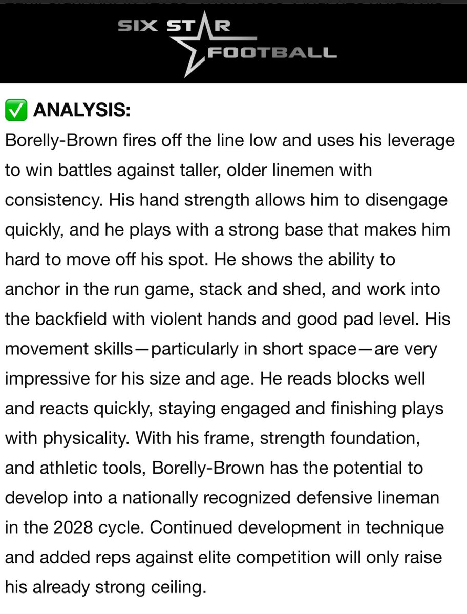 Aaden Borelly-Brown (@bigaadenb) on Twitter photo Thank you <a href="/sixstarfootball/">Six Star Football | PLUS+</a> for the acknowledgment! I am thankful to be able to showcase my talents. <a href="/CoachJudie5372/">Coach Judie</a> <a href="/CoachColvin7/">Andrew Colvin</a> <a href="/Coach_Owens5/">Radarius Owens (Coach 🅾️)</a> <a href="/tank_texasboy99/">Tank Henry-Jackson , M.Ed.</a> Thank you <a href="/sixstarfootball/">Six Star Football | PLUS+</a> for the acknowledgment! I am thankful to be able to showcase my talents. <a href="/CoachJudie5372/">Coach Judie</a> <a href="/CoachColvin7/">Andrew Colvin</a> <a href="/Coach_Owens5/">Radarius Owens (Coach 🅾️)</a> <a href="/tank_texasboy99/">Tank Henry-Jackson , M.Ed.</a>