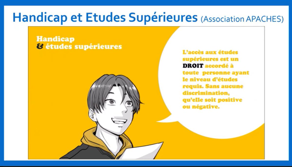 Roux-Demare FX (@fxrouxdemare) on Twitter photo Présentation des aménagements aux #études #universitaires, particulièrement pour l'accueil des étudiants en situation de #handicap
Intervention pour la présentation de l'<a href="/UBO_UnivBrest/">UBO - Univ. Brest</a> : formations & dispositifs d'accueil
Pour toute question, contactez-nous sas@univ-brest.fr Présentation des aménagements aux #études #universitaires, particulièrement pour l'accueil des étudiants en situation de #handicap
Intervention pour la présentation de l'<a href="/UBO_UnivBrest/">UBO - Univ. Brest</a> : formations & dispositifs d'accueil
Pour toute question, contactez-nous sas@univ-brest.fr