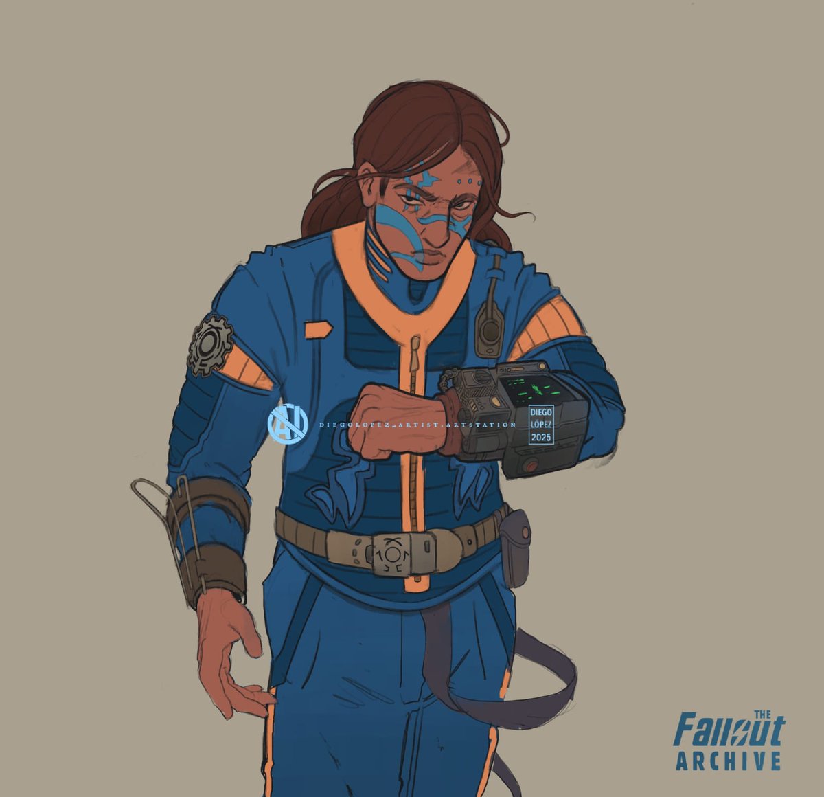 diegolopezart's tweet photo. Otro dibujo rápido de Kal en el Yermo 
#cosmere #fallout https://t.co/eLkl26xiy0