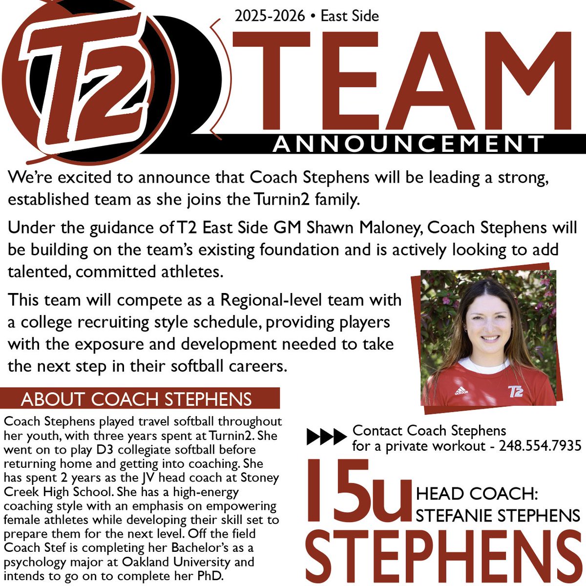 Welcome Coach Stefanie Stephens to Turnin2!
She’s taking over a strong team and looking to add a few committed athletes.

Interested in joining? Reach out for more info or to schedule a private workout!