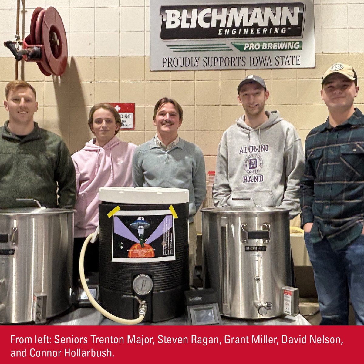In partnership with Backpocket Brewing, students in Iowa State’s brewing science program competed to develop an India pale ale for commercial production. Read more about the competition and winner in the latest edition of Forward magazine: bit.ly/3ZDJEla