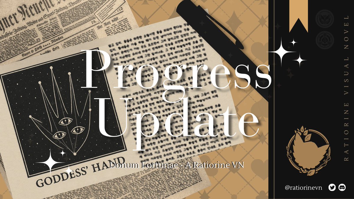 ✨How many stars are in the Goddess’ Hand?✨
When past becomes present, we continue on with development of our game~
✨Send your wishes to the stars as we work to bring this game to you! 

#DonumFortunae #Ratiorine