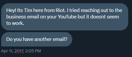 Looking back it's crazy, making videos for fun to a first opportunity with Riot Games and learning we can actually make it work