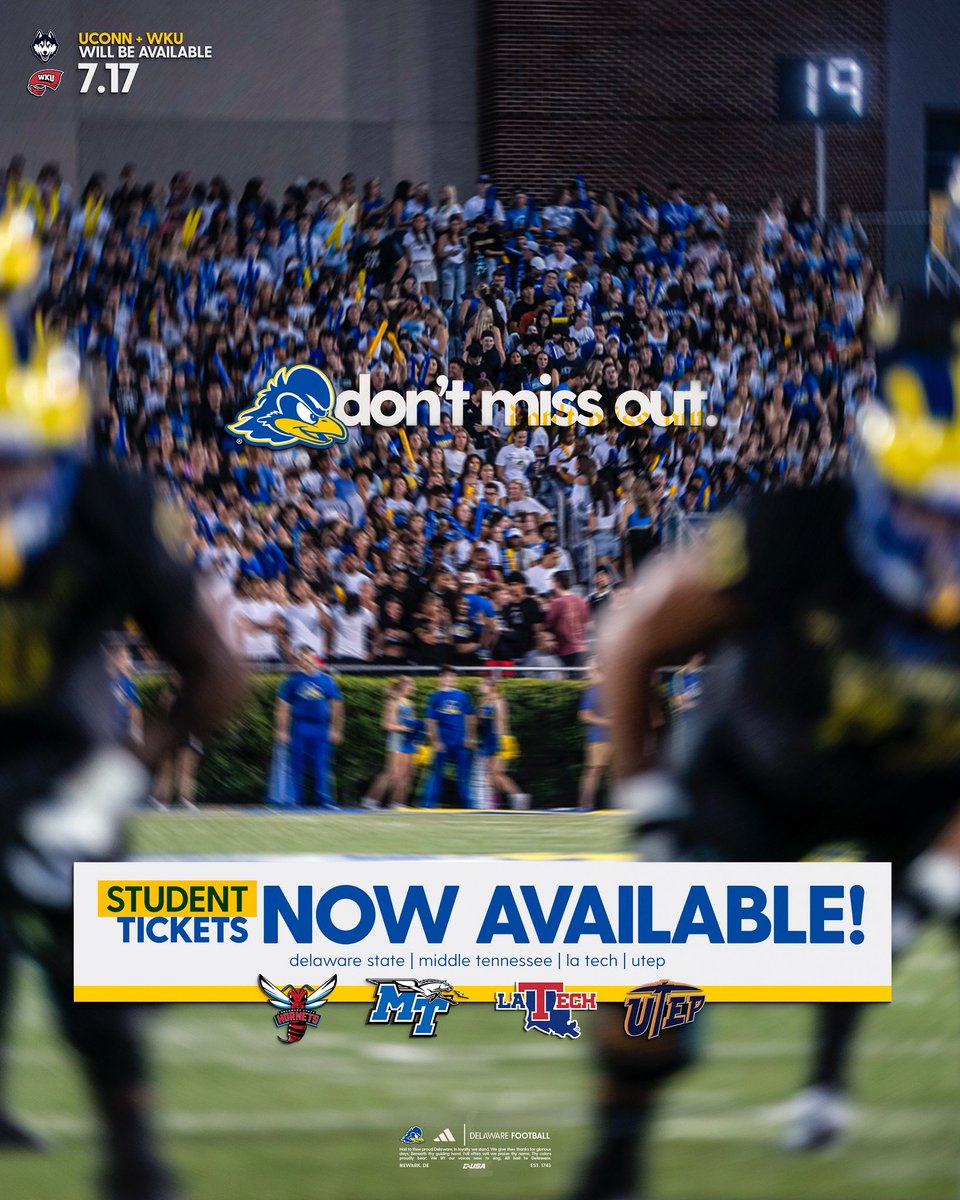 First 𝓕𝓑𝓢 season loading⚡️🏈 Student tickets are now live!

🔗 bit.ly/4715TU5