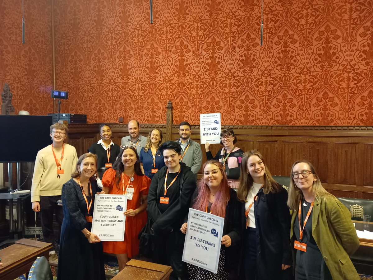 Chloe Pomfret (@chloepomfret_) on Twitter photo Growing up needing a “system” to care for you feels ironic.
But attending the APPG for care experience this week, meeting MPs & others with care experience, showed me we’re not alone and people are fighting for us.
Thank you <a href="/Jess4Lowestoft/">Jess Asato MP</a> <a href="/BecomeCharity/">Become</a> <a href="/JoshMacAlister/">Josh MacAlister MP</a> Growing up needing a “system” to care for you feels ironic.
But attending the APPG for care experience this week, meeting MPs & others with care experience, showed me we’re not alone and people are fighting for us.
Thank you <a href="/Jess4Lowestoft/">Jess Asato MP</a> <a href="/BecomeCharity/">Become</a> <a href="/JoshMacAlister/">Josh MacAlister MP</a>