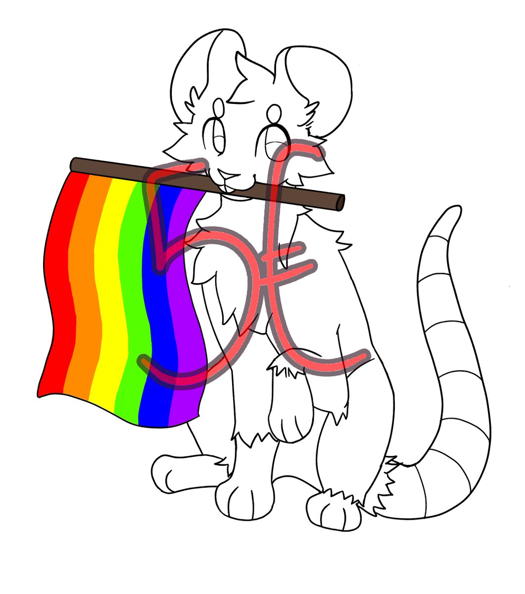 pelusaaa_06's tweet photo. Hello!!!! made a ych, the flag can be changed, and if you want to add any extra flags it would be charged with a bonus 0,50€, various species available, like dragons, foxes and many more, don't be afraid to ask!

#commissionsopen #ych #cheapych #pridemonth #commissions #furry https://t.co/HmUVr30nc8