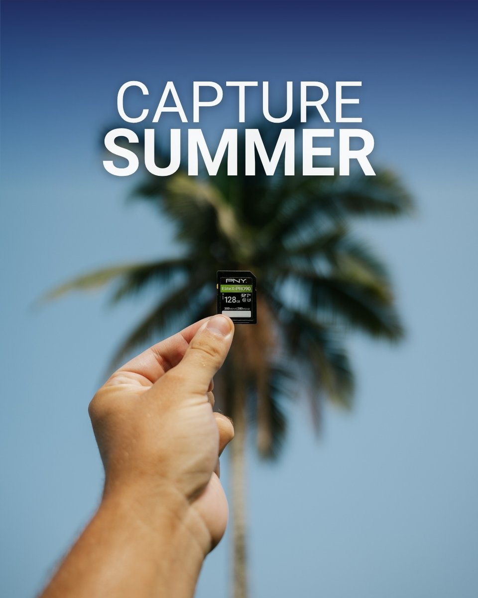 PNYTechnologies's tweet image. Every adventure deserves to be remembered! Make every shot count with the reliability of our SD flash memory card. Whether it&apos;s golden sunsets, road trips, or spontaneous getaways, your memories are safe and ready to relive. 

#CaptureSummer #CreateStoreGame #PNY