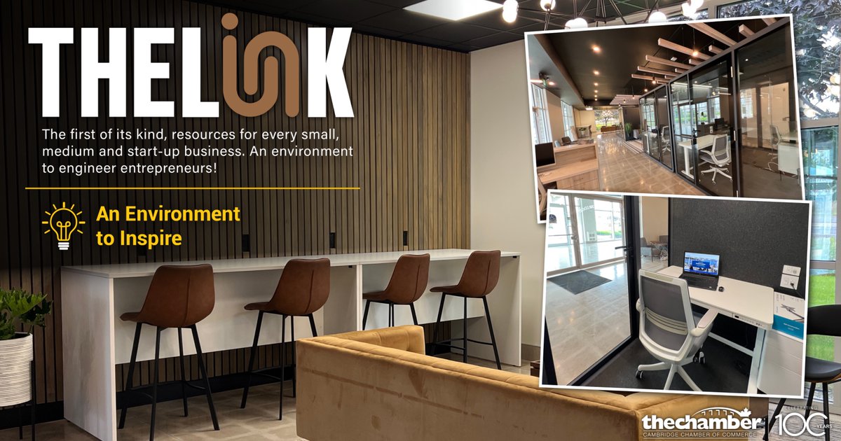 TheLink business hub at the Chamber office is an innovative workspace that can help SMEs succeed. Discover how this collaborative space can work for you and your business by visiting thelinkbiz.ca. #business