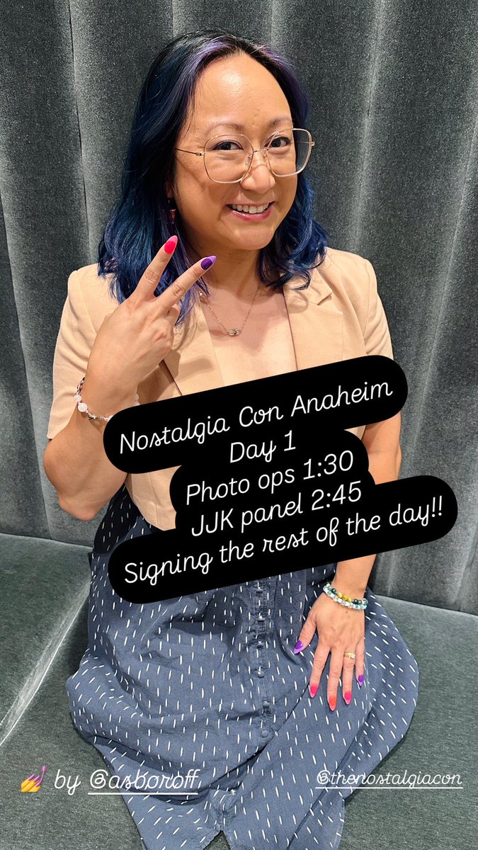 Hi I’m at Nostalgia Con Anaheim all weekend! ❤️