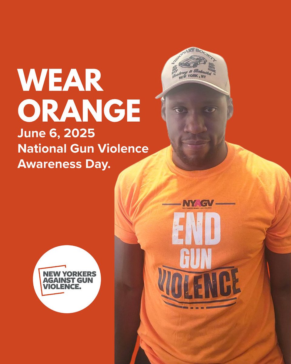 Today is National Gun Violence Awareness Day.
Frank, our Program Director, wears orange to honor lives lost, support survivors, and stand with communities demanding change. 🧡
We remember. We resist. We rise.
#WearOrange #GunViolenceAwarenessDay #NYAGV #EndGunViolence