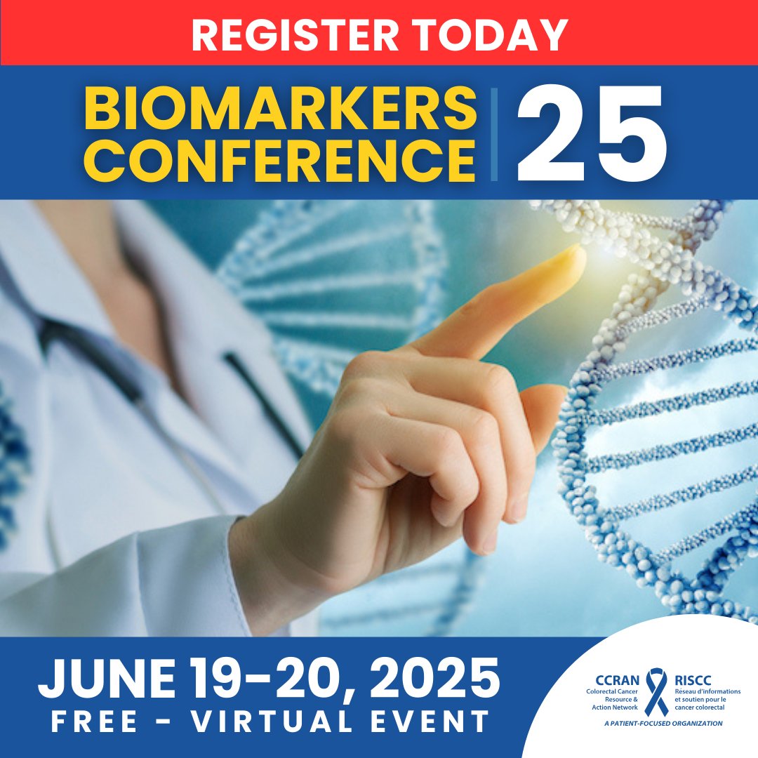 Register for CCRAN’s Free Virtual Biomarkers Conference! Explore equitable access to biomarker testing and comprehensive genomic profiling (CGP) in metastatic cancer care with leading experts and advocates.
Register now: ow.ly/5r6e50W5KQb