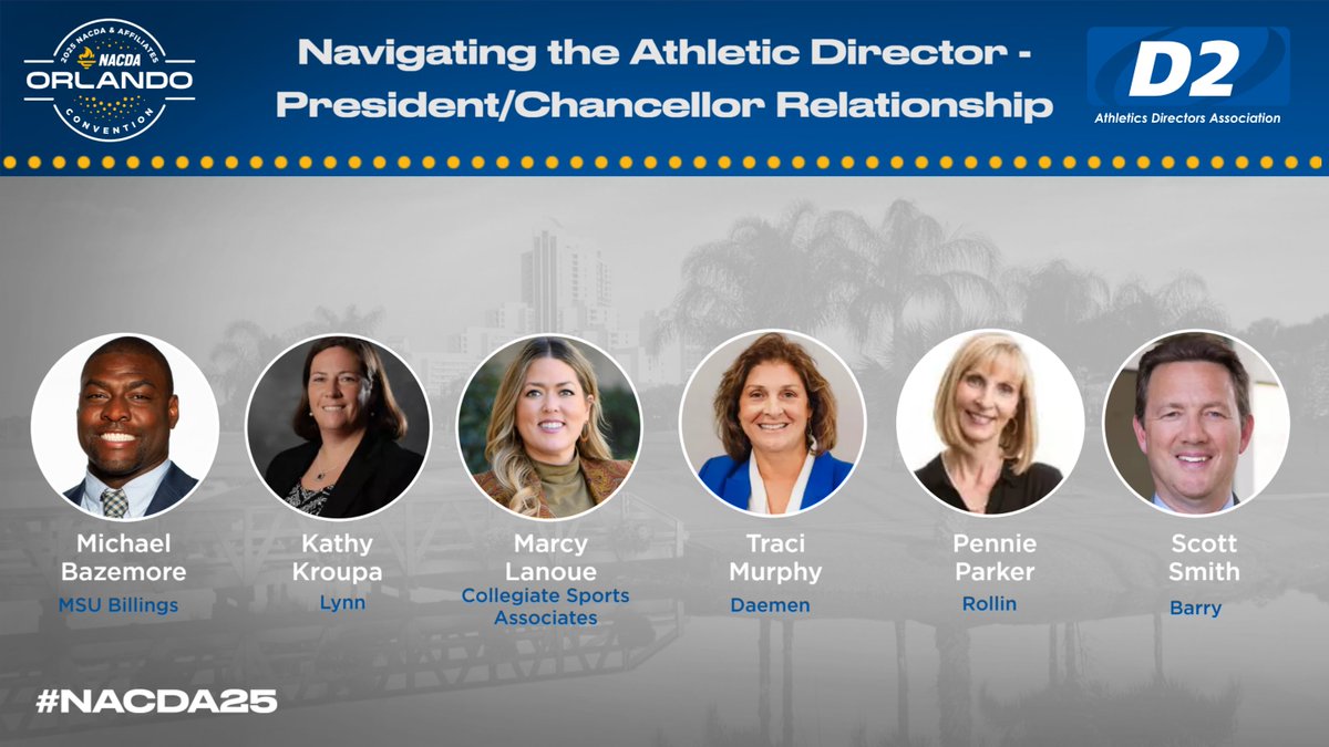 Our next session is happening in Salons 1-3, where we'll be talking through fostering President/AD relationships. Come find us at 11!