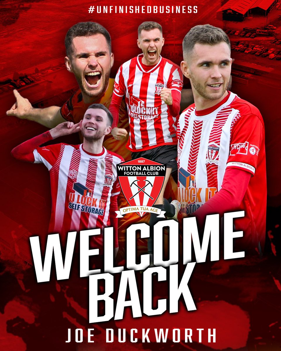 Witton Albion Football Club (@wittonalbion) on Twitter photo ๐๐๐ก๐๐ค๐ข๐ ๐๐๐๐ ๐ฟ๐ช๐๐ ๐ฎ ๐โฝ
Witton Albion are delighted to announce the return of striker Joe Duckworth from Stalybridge Celtic
Joe has signed a 1 year contract with the club ahead of the new season
Full statement on Facebook and Instagram
#unfinishedbusiness ๐๐๐ก๐๐ค๐ข๐ ๐๐๐๐ ๐ฟ๐ช๐๐ ๐ฎ ๐โฝ
Witton Albion are delighted to announce the return of striker Joe Duckworth from Stalybridge Celtic
Joe has signed a 1 year contract with the club ahead of the new season
Full statement on Facebook and Instagram
#unfinishedbusiness