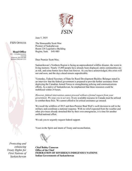 Dear <a href="/PremierScottMoe/">Scott Moe</a> 
Why have you failed to request this Federal assistance when the FSIN has explicitly  asked you to do so ?
<a href="/PremierScottMoe/">Scott Moe</a> <a href="/fsinations/">FSIN</a> <a href="/leaderpost/">Regina Leader-Post</a> <a href="/CBCSask/">CBC Saskatchewan</a>