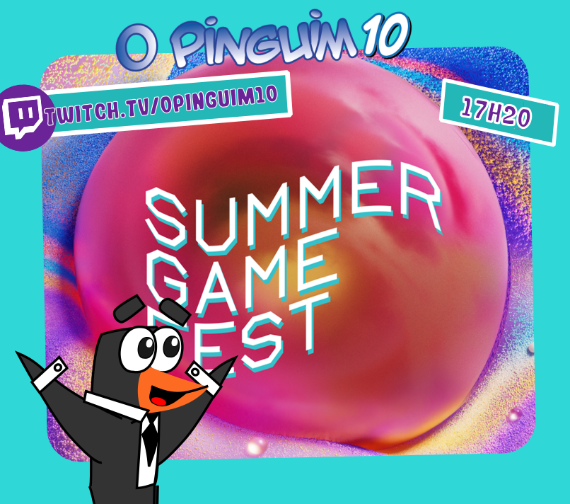 Olá pinguinos! Como muitos estão sabendo, essa é semana de apresentação de jogos, então estarei acompanhando eles :D

Vamos começar pelos hypes dos novos lançamentos triple A,
vem comigo conferir jajá na twitch.tv/opinguim10