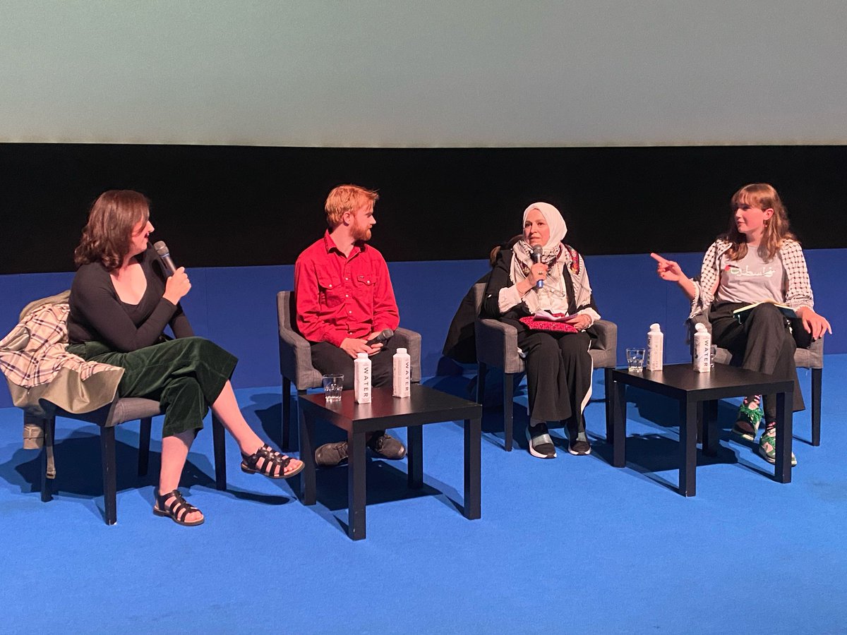 IPSC (@ipsc48) on Twitter photo Powerful panel discussion at The Encampments in <a href="/LightHouseD7/">Light House Cinema</a> tonight. Filmmaker Sinéad O'Shea, co-director Michael T Workman, TCD SU President Jenny Maguire, and our Vice Chair Fatin Al Tamimi who said "Palestine will be Free and I will invite you all to come." ✊🏼
#FreePalestine Powerful panel discussion at The Encampments in <a href="/LightHouseD7/">Light House Cinema</a> tonight. Filmmaker Sinéad O'Shea, co-director Michael T Workman, TCD SU President Jenny Maguire, and our Vice Chair Fatin Al Tamimi who said "Palestine will be Free and I will invite you all to come." ✊🏼
#FreePalestine