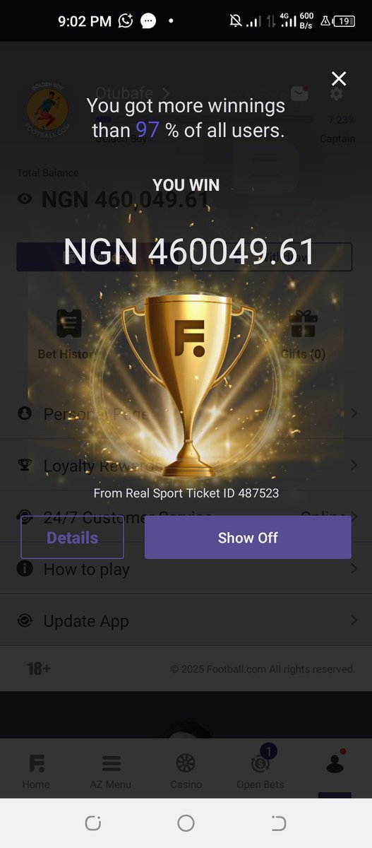 PrinceSamm63887's tweet photo. God I can't thank you enough.. 40k odds with #3 stake.. please before you insult me , note that I don't play football, and I don't even have money in that acct.. I just edited and play with the bonus of #3 I have there.. thank you @QueenLovee0 ,I'm grateful https://t.co/bXlfNJ8Tmb
