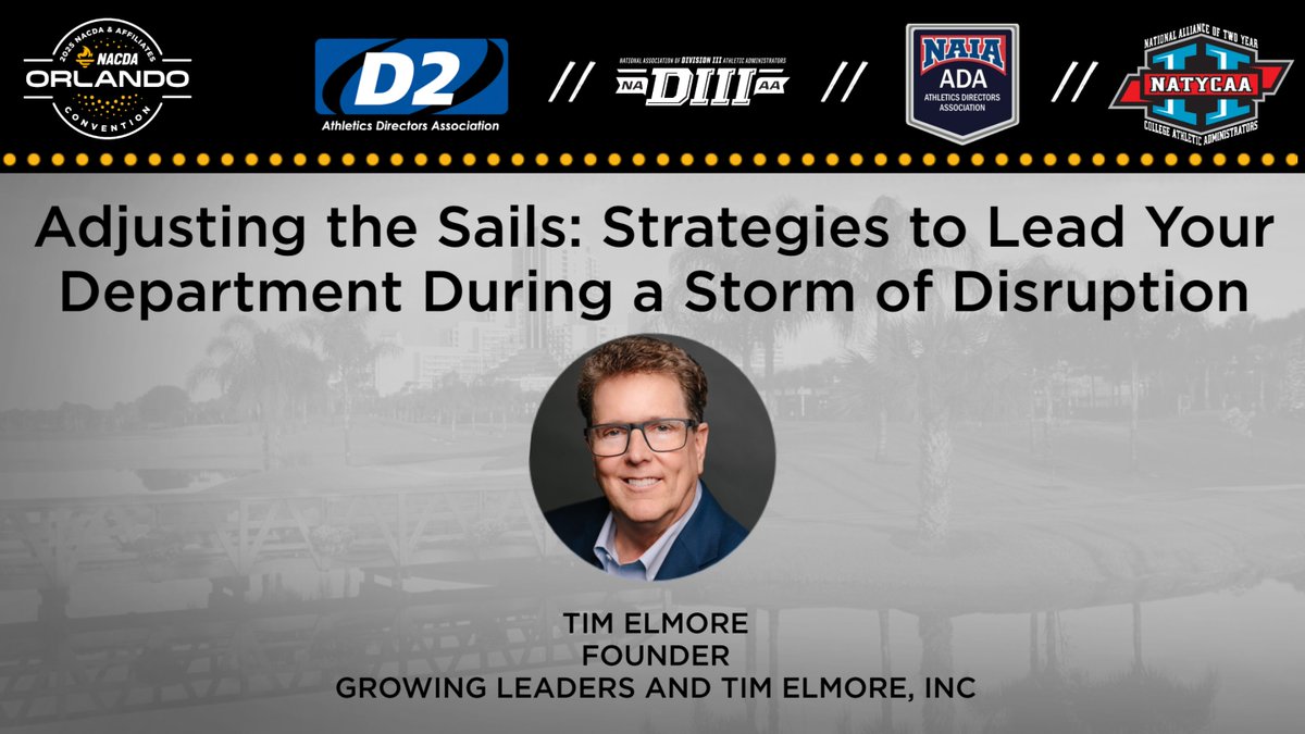 NATYCAA2's tweet image. We'll be back in Salon 8A at 9:00 for a discussion from @TimElmore on leading your department through disruption. You don't wanna miss this!