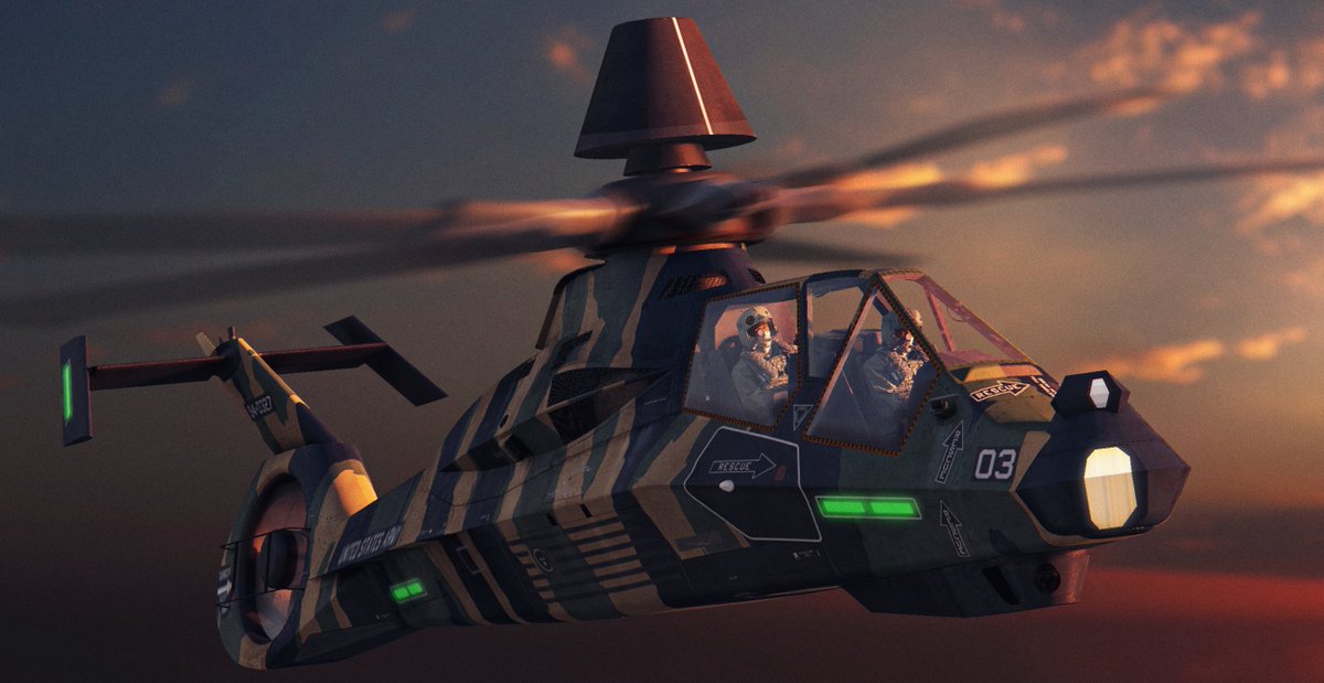 KomradeMatt's tweet image. RAH-66 Comanche Test Render. #Garrysmod #Gmod #3dart