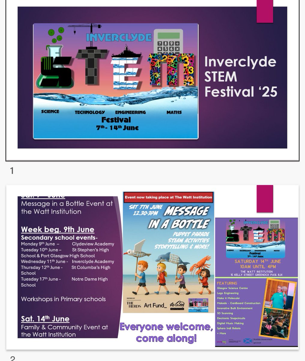 Gillian Neeson PSDO (@gillneesonpsdo) on Twitter photo Tomorrow kicks off the Inverclyde STEM Festival β25 ππ₯³ come along and join us at <a href="/WattInstitution/">The Watt Institution</a> (formerly McLean Museum) tomorrow (7th), next Saturday (14th) and at one of the family events in the Secondary schools <a href="/discinverclyde/">Discover Inverclyde</a> <a href="/inverclyde/">Inverclyde Council</a> <a href="/MortonCommunity/">Morton in the Community</a> <a href="/InverclydeLibs/">Inverclyde Libraries</a> Tomorrow kicks off the Inverclyde STEM Festival β25 ππ₯³ come along and join us at <a href="/WattInstitution/">The Watt Institution</a> (formerly McLean Museum) tomorrow (7th), next Saturday (14th) and at one of the family events in the Secondary schools <a href="/discinverclyde/">Discover Inverclyde</a> <a href="/inverclyde/">Inverclyde Council</a> <a href="/MortonCommunity/">Morton in the Community</a> <a href="/InverclydeLibs/">Inverclyde Libraries</a>