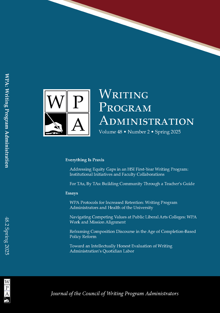 WPA: Writing Program Administration tweet media