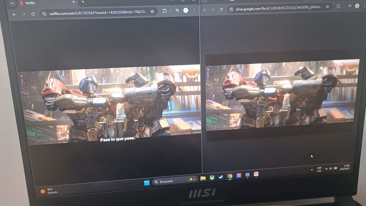 Diablos, quiero ver el doblaje pirata pero también quiero apoyar legalmente la película, ya se. Vere ambas versiones a la vez
¡Que listo que sos Goku!