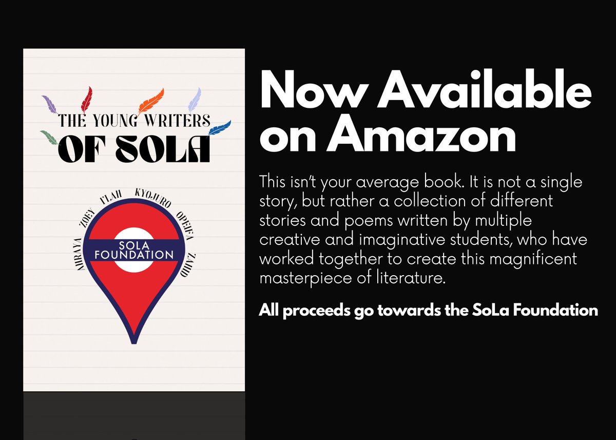 “The Young Writers of SoLa,” is now available for purchase! Congratulations to our young writers who spent 2 semesters writing and learning how to publish their own book!

Get your copy here: linktr.ee/solaican