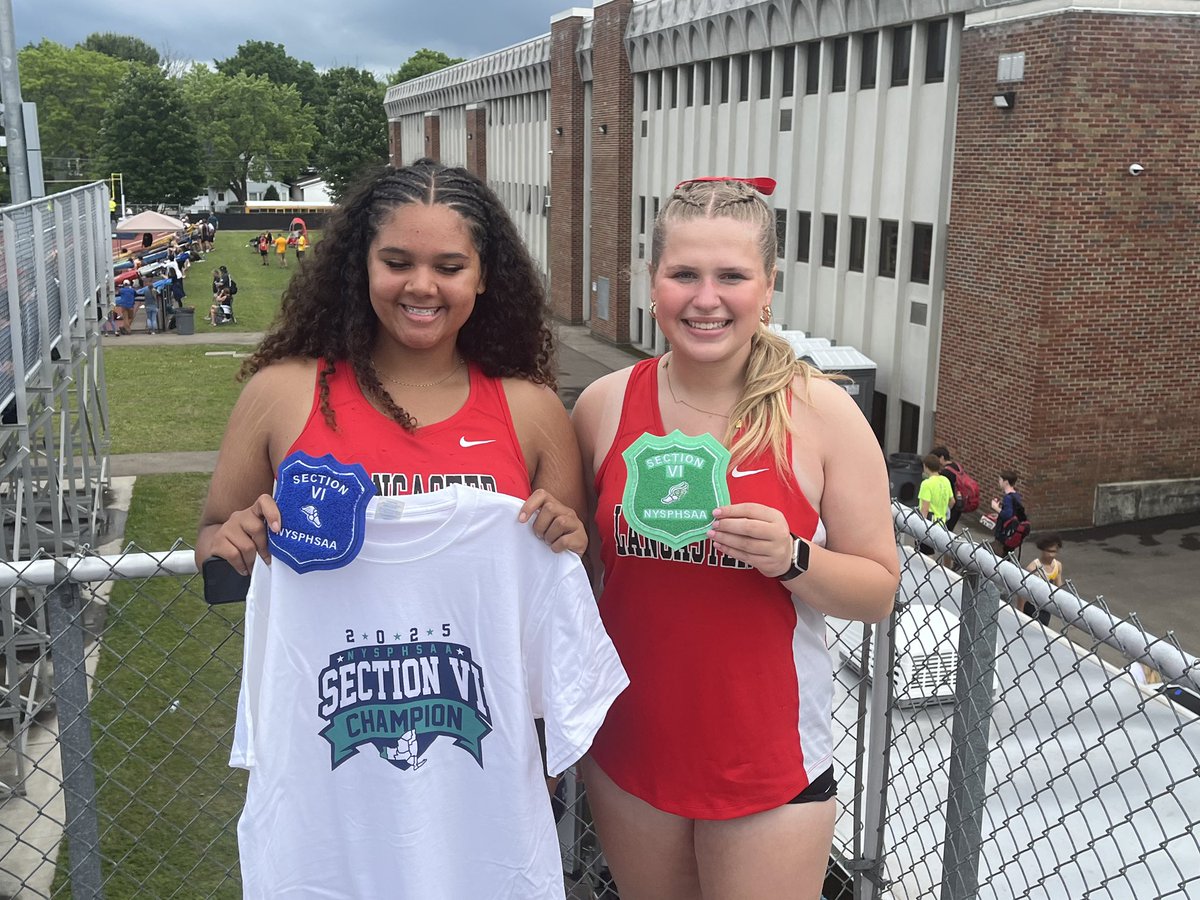 Congratulations to Isabella Jackson finishing first overall in shot put and becoming section champ also congratulations to Marissa Kremblas finishing 3rd overall in Shot Put in Day 1 of sectionals #Golegends <a href="/LHS_Athletics1/">Lancaster Athletics</a>