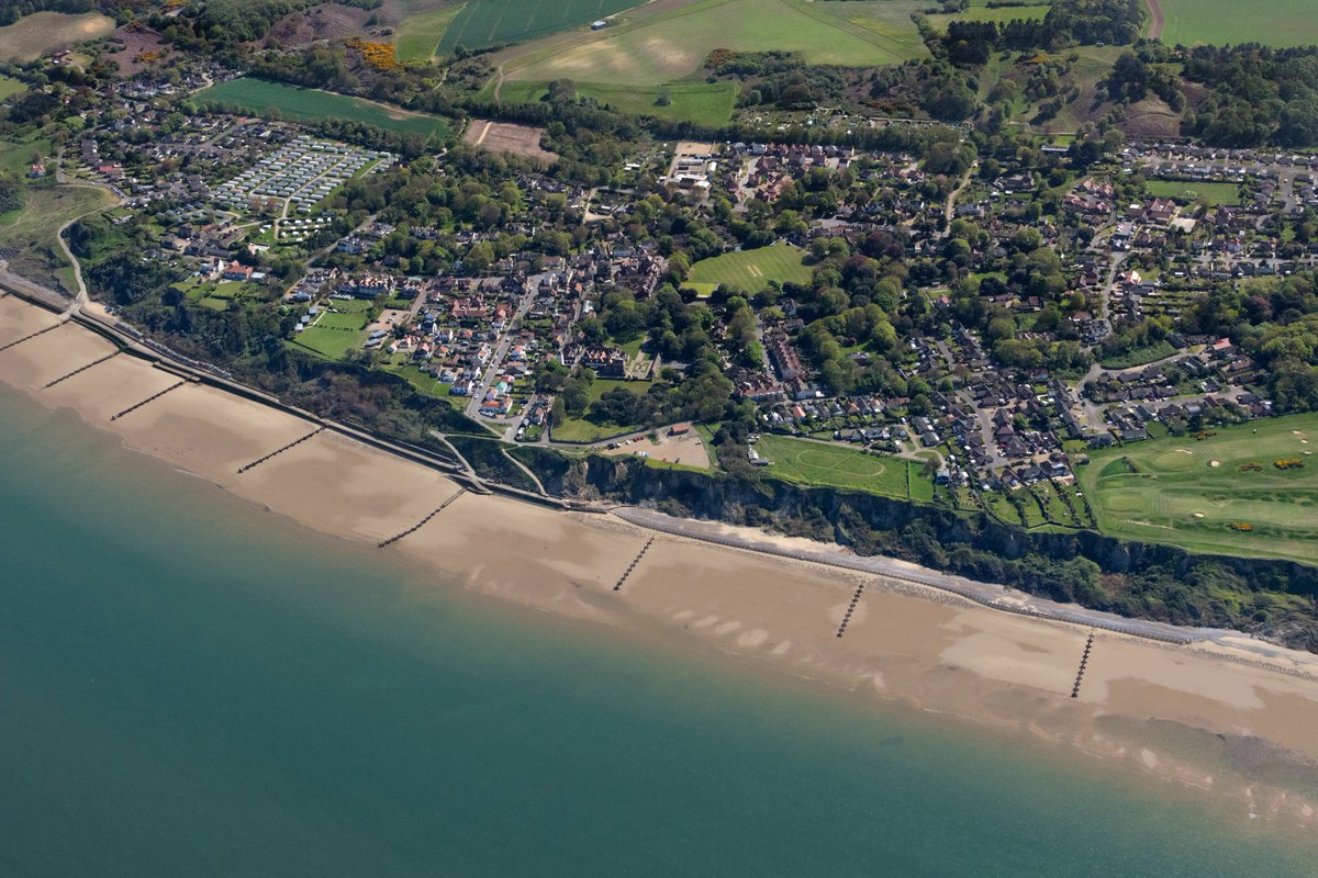 Overstrand aerial image - Norfolk coast #Overstrand #aerial #image #Norfolk #AerialPhotography